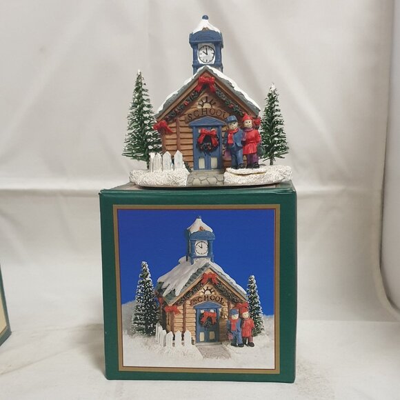 Crystal Falls Village Christmas Village Set 1994 In Original Boxes - Picture 5 of 7